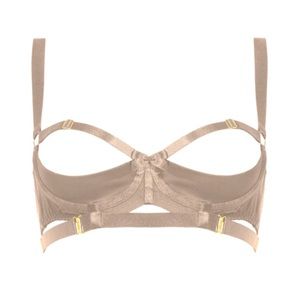 EUC Bordelle Gia Shelf Bra Ivory Large